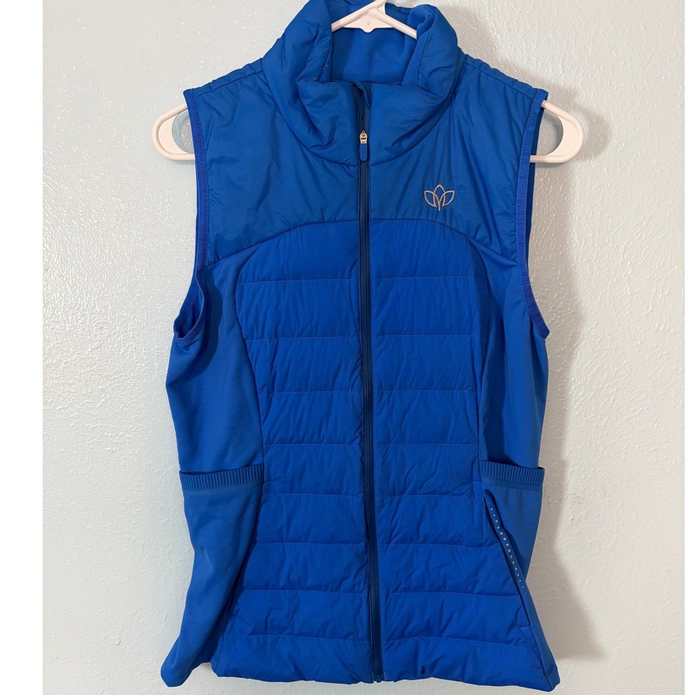 Lululemon Down For It All Puffer Vest Cobalt Blue 10 Running Quilted Down Fill